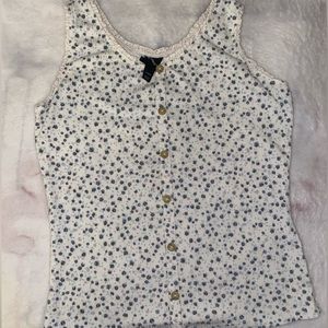 floral girls art class tank top